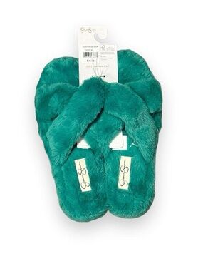 NWT Jessica Simpson slippers Teal Size 9/10